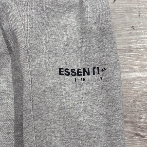 Essentials Grey Sweatpants - Distressed Style - Picture 3 of 3